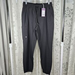New With Tags! PopViolet Black Jogger Style Scrub Pants Women’s‎ Medium (8-10)